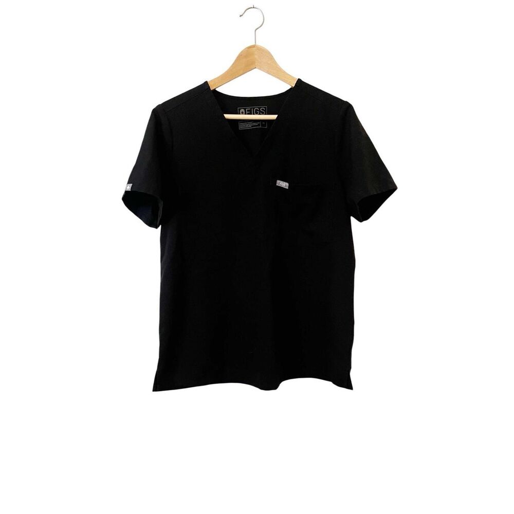 Figs Black Women's Scrub Top